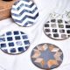 Handmade Grey Round Resin Set of 4 Decorative Table Coasters